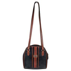 Carryland Vintage Two Toned Leather Crossbody Organizer Bag